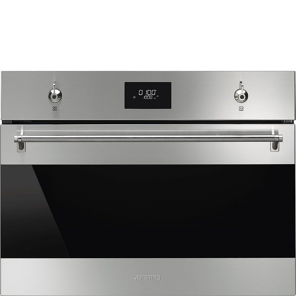 Horno SF4301MXK y microondas Línea SMEG CLASSICA combinada, acero  inoxidable, 40 l - 45 cm - Smeg Paraguay