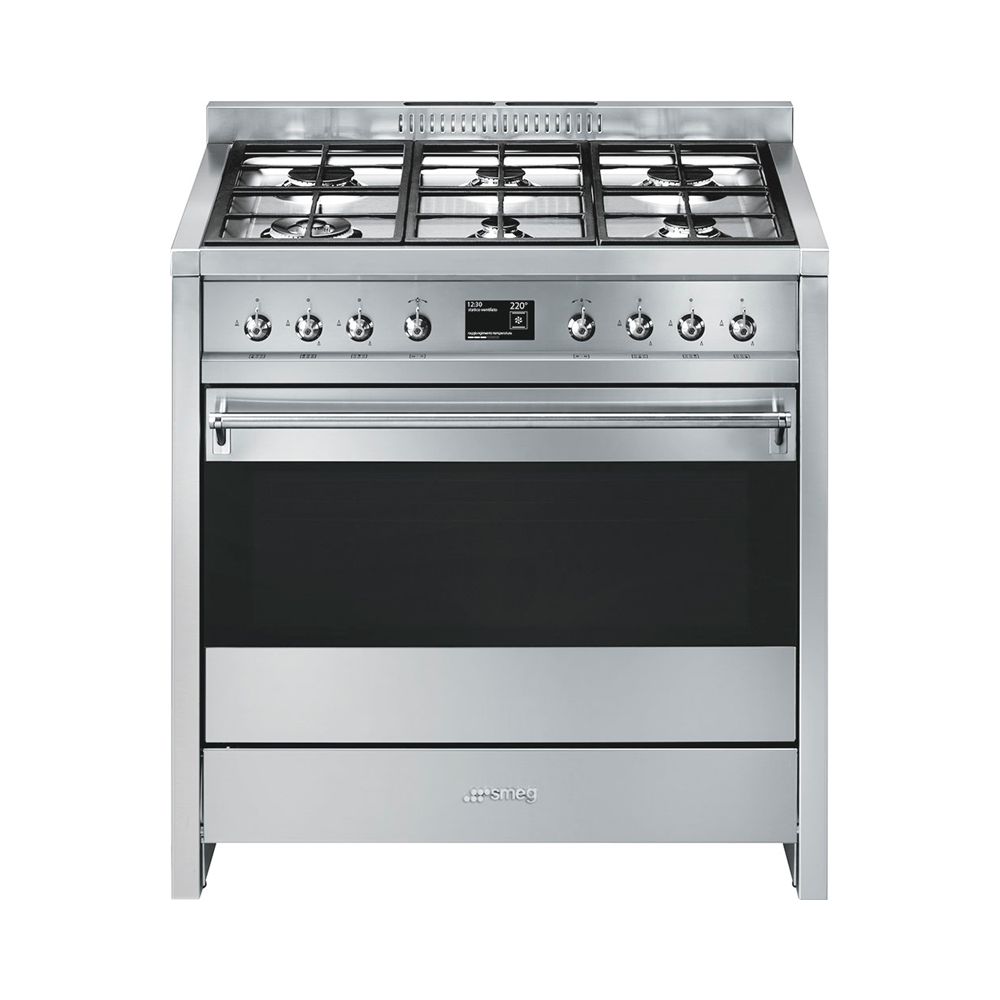 A1-9 STOVE SLIME SMEG 6 INOX Burners Classica Line - 90 cm, 220-240V, 50-60  Hz - Smeg Paraguay