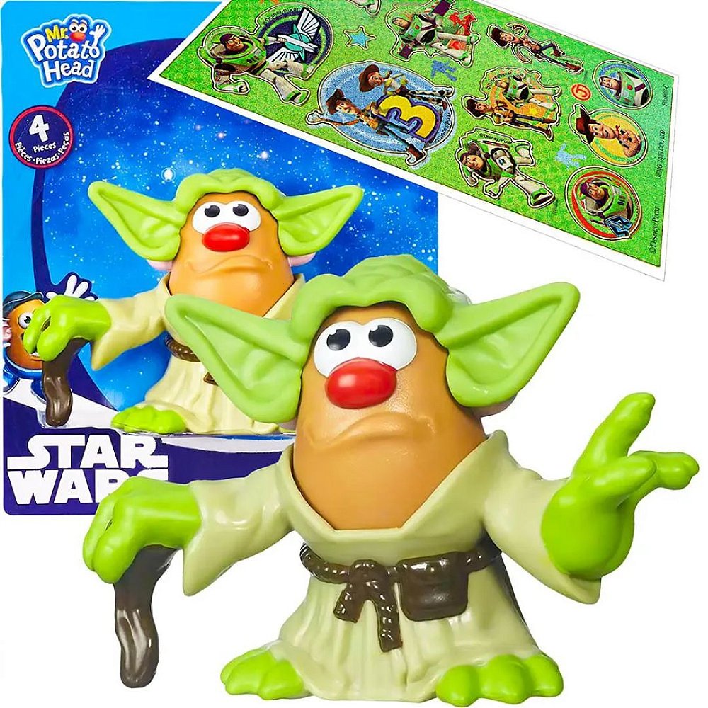 Boneco Yoda Star Wars Mr Potato Head Sr Batata Hasbro Adesivo Omega Center