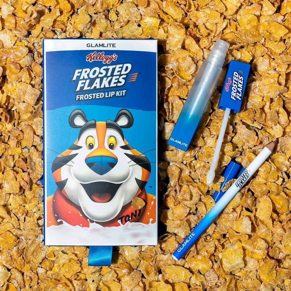 FROSTED FLAKES X GLAMLITE FROSTED LIP KIT Kit Gloss Sucrilhos 
