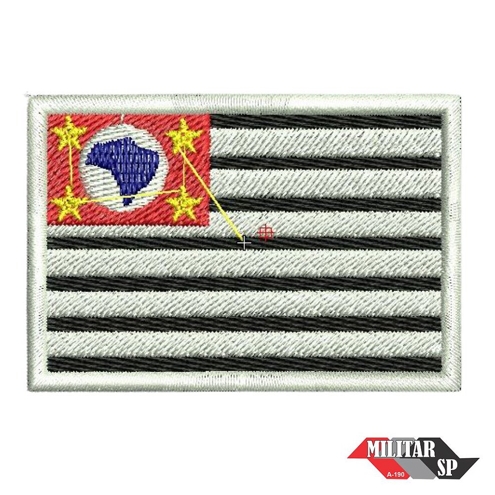 Bandeira SÃo Paulo 7cm Militar Sp Artigos Militar