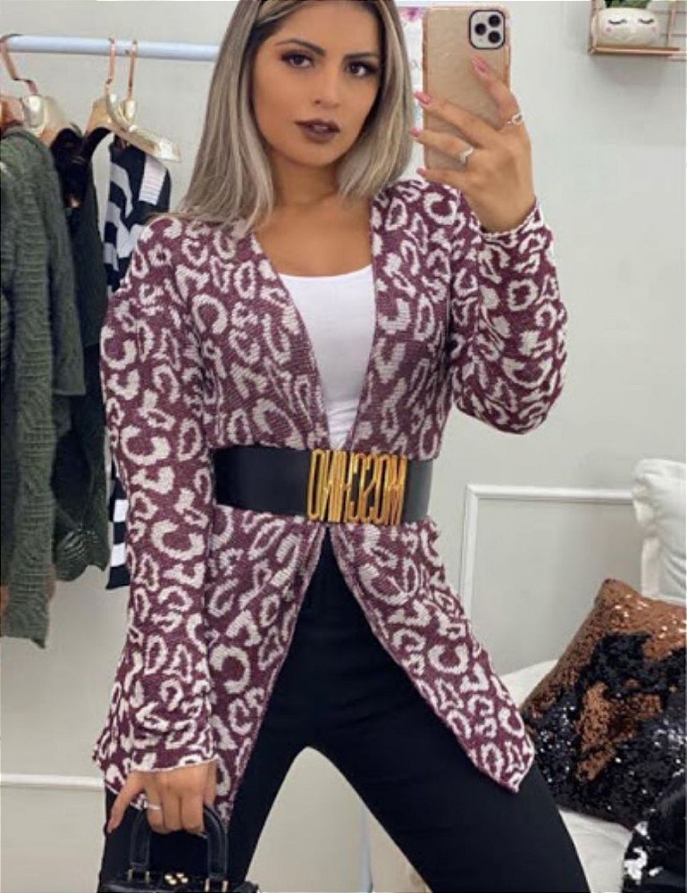 cardigan cor vinho