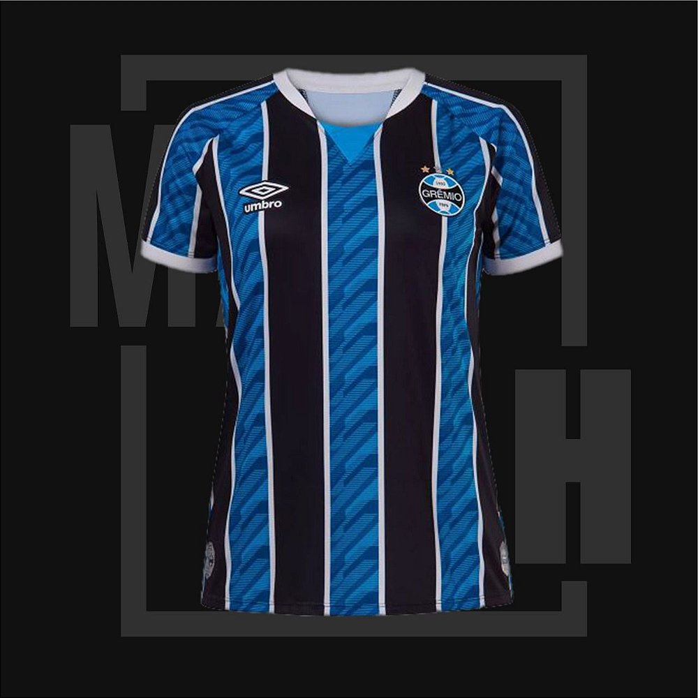 camisa gremio feminina tricolor