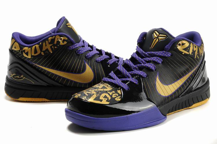 Nike Zoom Kobe 4 (Pop) âFinalsâ Black/Metallic Gold-Concord For Sale â Sneaker Hello
