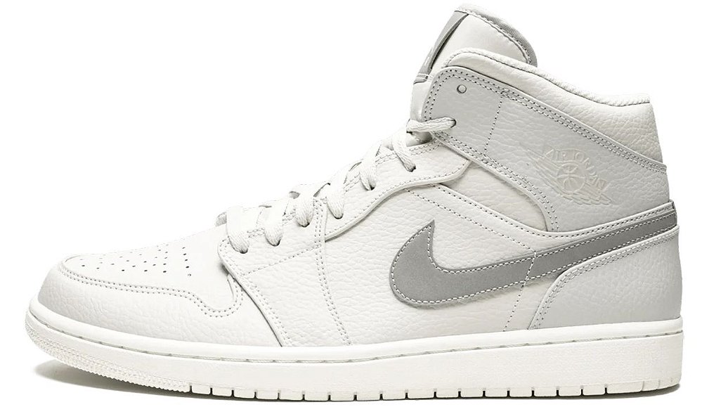 AIR JORDAN 1 MID ' BONE GREY ' - Os melhores TÃªnis estÃ£o aqui