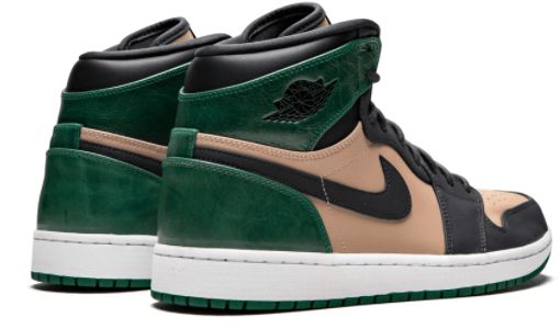 Air Jordan 1 High Premium Mystic Green AH7389-203 Bio Beige/Anthracite-Mystic Green Sneakers