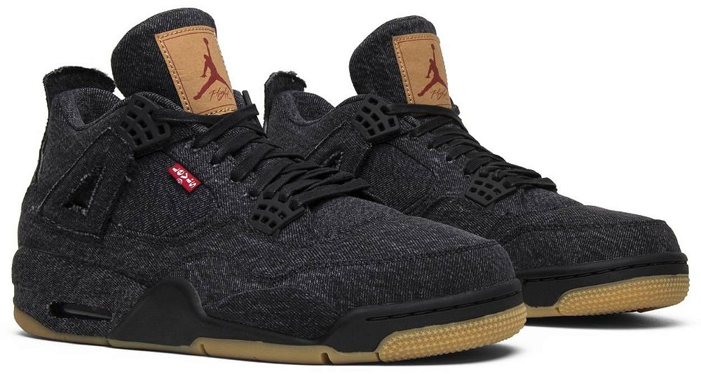jordan 4 levis black