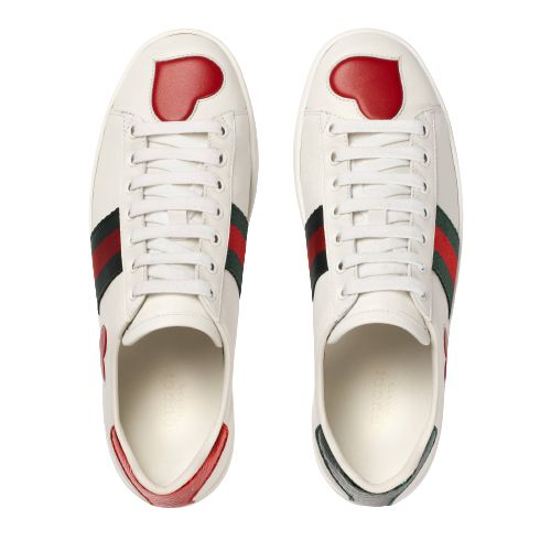 SAPATÊNIS GUCCI ACE LOW ' HEART ' Os melhores Tênis estão aqui