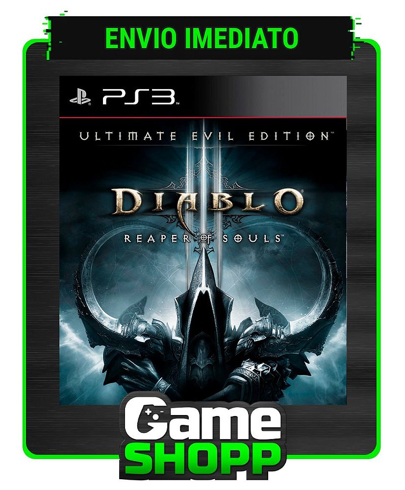 Diablo Iii: Reaper Of Souls - Ultimate Evil Edition - Ps3 - Midia Digi -  GameShopp