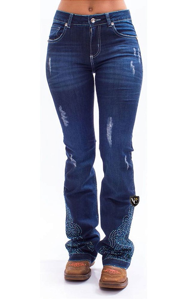 calça jeans country feminina