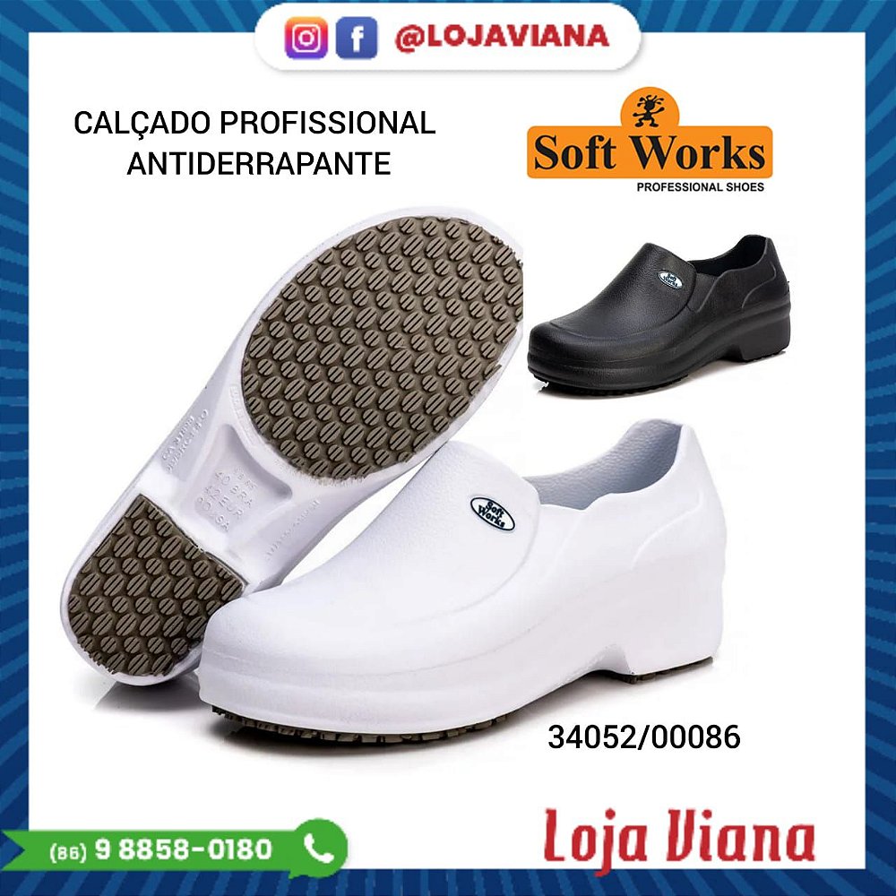 Sapato Profissional Soft Works Antiderrapante Com CA - Loja Viana