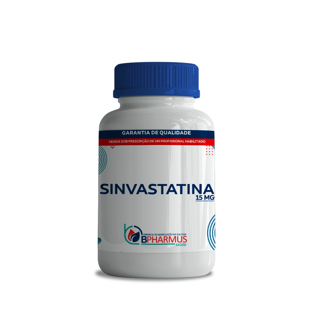 Sinvastatina 15mg - 60 cápsulas - Bpharmus Manipulação