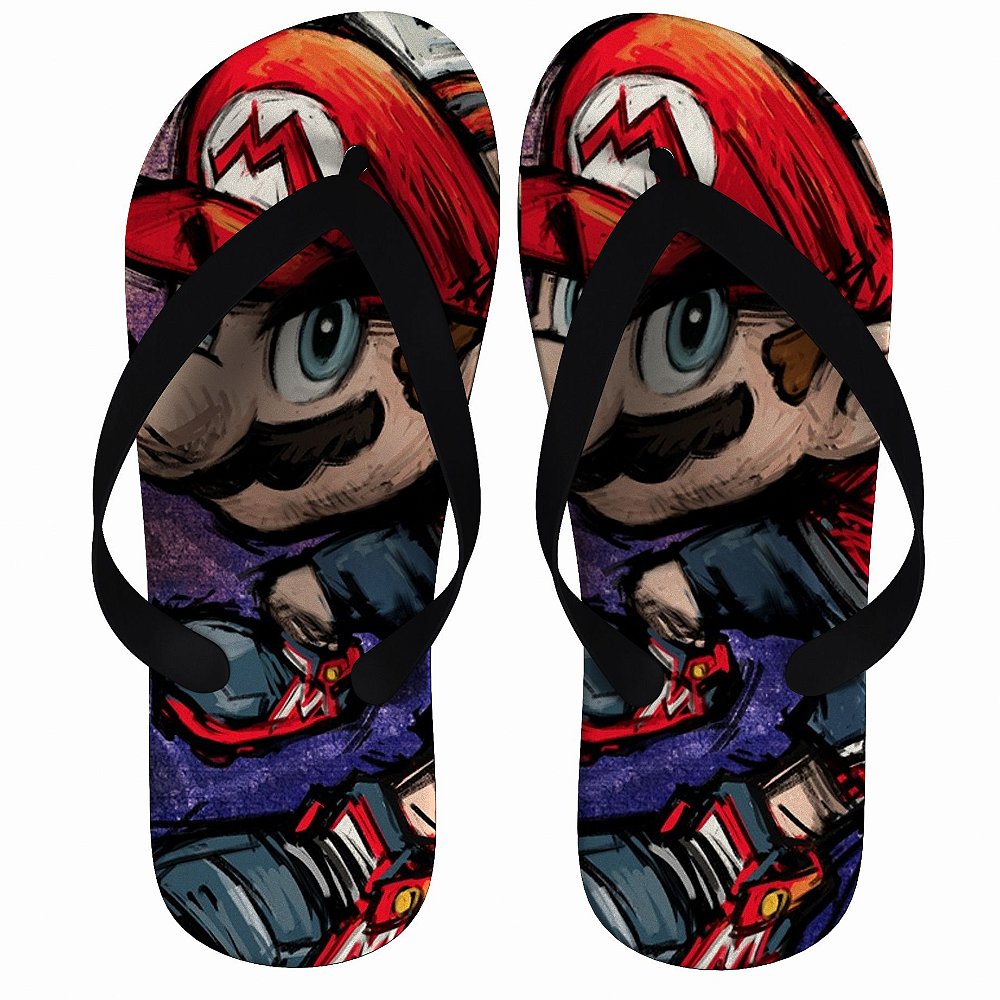 Chinelo Super Mario Bros Produtos Nerd E Geek Camisetas Nerd E Geek Presentes Criativos 6505