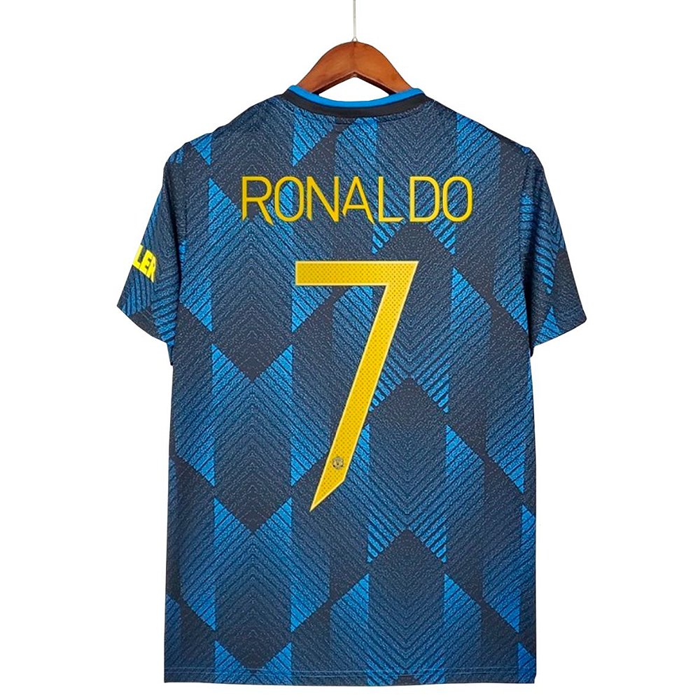 Camisa Cristiano Ronaldo Manchester United CR7 Azul Adidas - Zeus Store