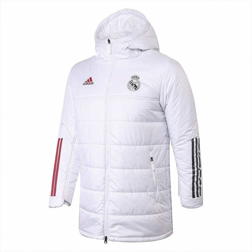 Jaqueta Bobojaco do Real Madrid Branco Adidas - Zeus Store