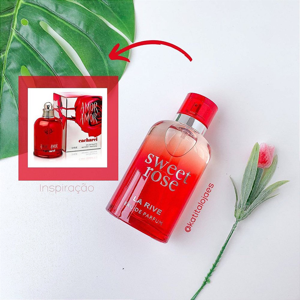 Sweet Rose La Rive – Perfume Feminino EDP - 90ml - Katita Cosmetico