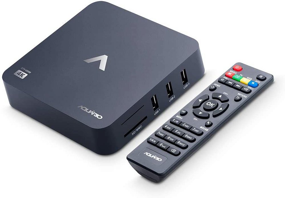 Smart TV Box AndroidSTV2000 Aquário Salim Tecnologia