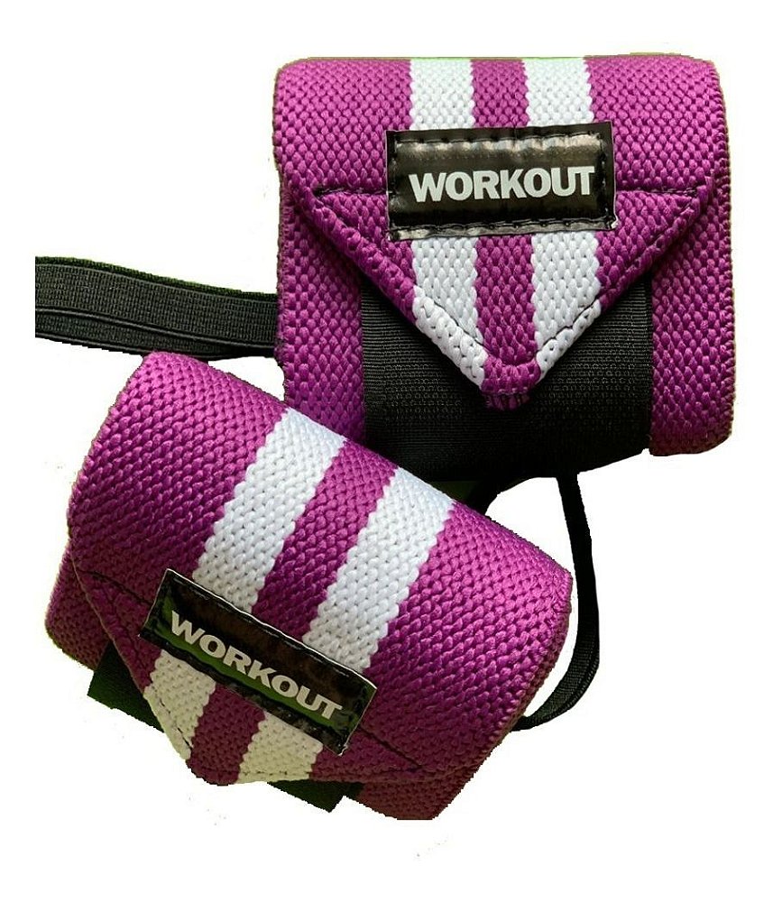 Munhequeira Elástica Crossfit Musculação Workout Protrainer - no.treino
