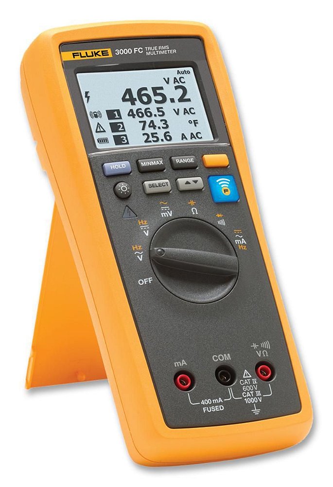 Fluke 3000FC Mult metro Digital Industrial True RMS Sem Fio Com O Ap 