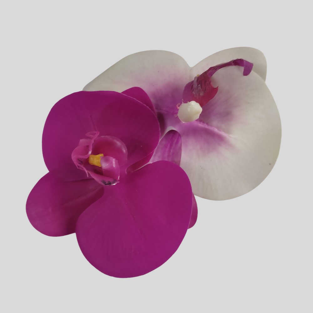 Arranjo de Cabelo Floral - Orquídeas Branca e Pink - Lovely Vintage Store