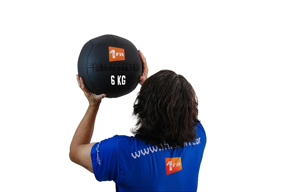 Bola Wall Ball 6Kg Para Crossfit Treinamento Funcional 1 Fit