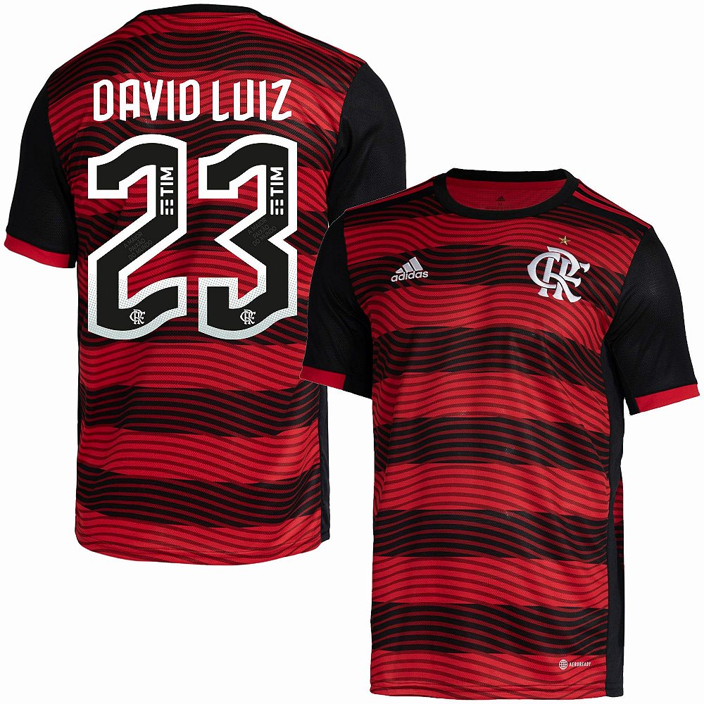 Nova Camisa Flamengo 1 David Luiz 23 Torcedor 2022 / 2023 - 021 Sport Store