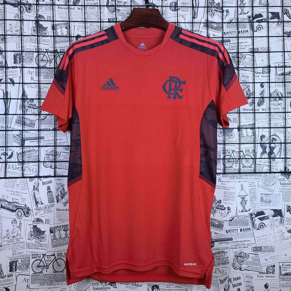 camisa de treino do flamengo vermelha