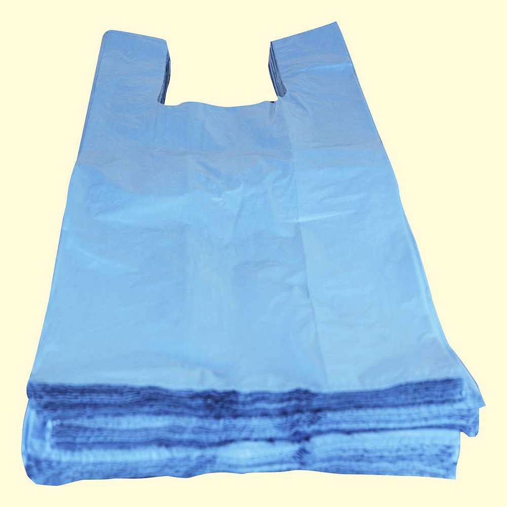 Sacola plástica 50x60cm color reciclada azul - 5Kg Fdo - Di Ani Embalagens  Etiquetas e Impressos /