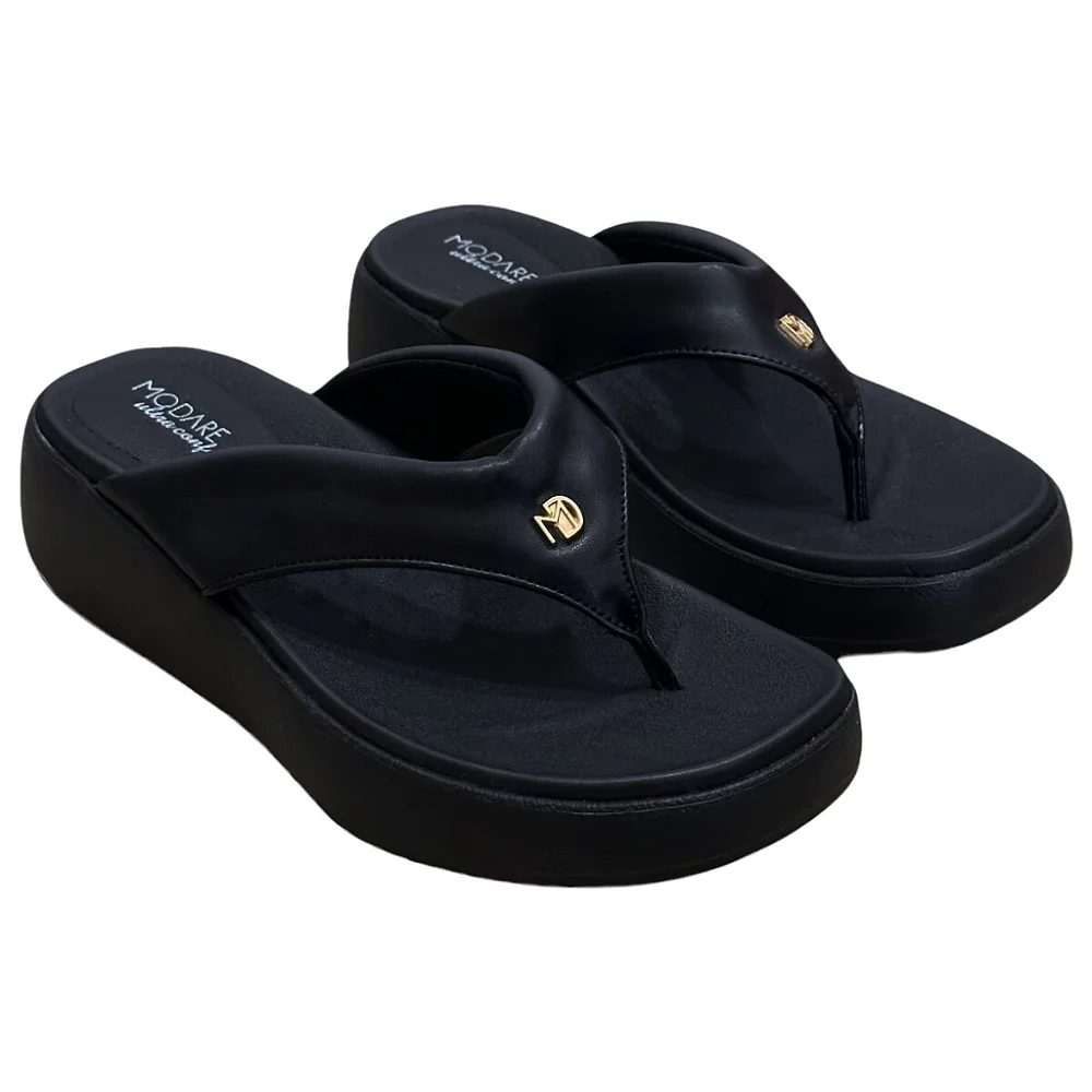 TAMANCO FEMININO MODARE ULTRA CONFORTO PRETO ZAD SHOES