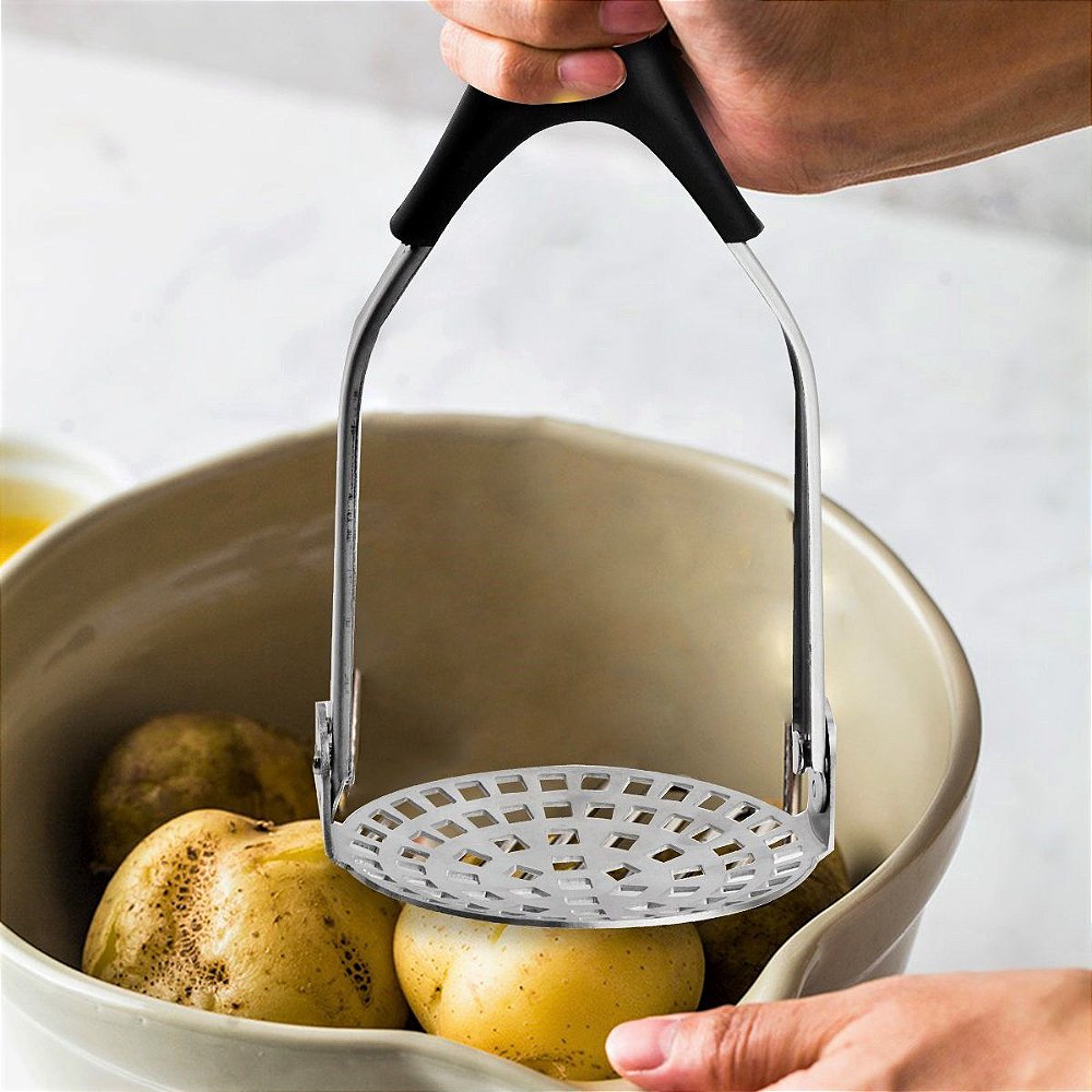 Amassador Espremedor Batatas Articulável Profissional Inox - Utifácil I ...