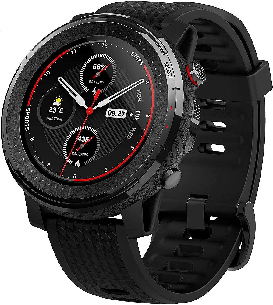 Relógio Inteligente Xiaomi Amazfit Stratos 3 - Mercado Biker