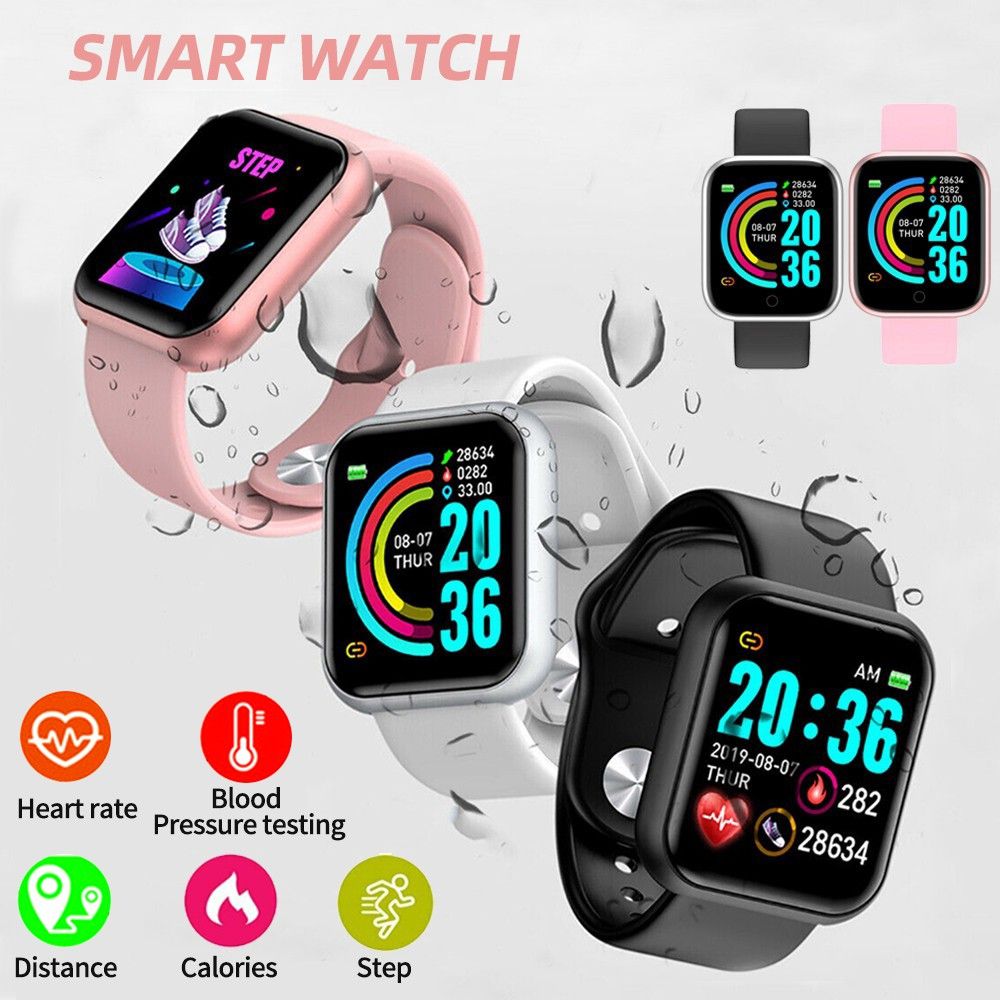 smart watch y68 preto