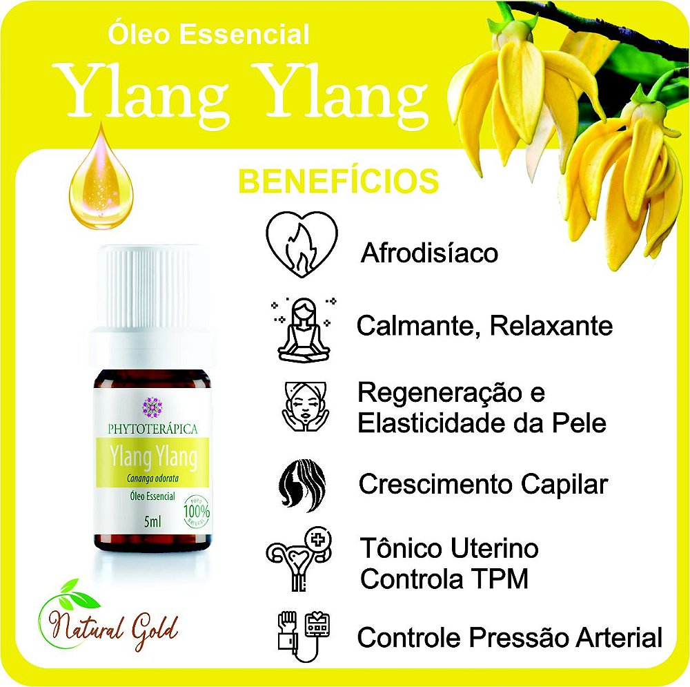 ?leo Essencial Ylang Ylang | Afrodis?aco Natural | Loja Vitadd - Vitadd