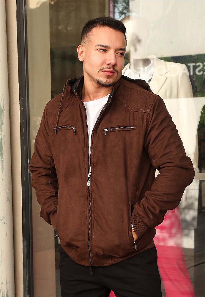 Suede Jaqueta Bomber Jeans Masculina Azul Marinho Jaqueta Bomber