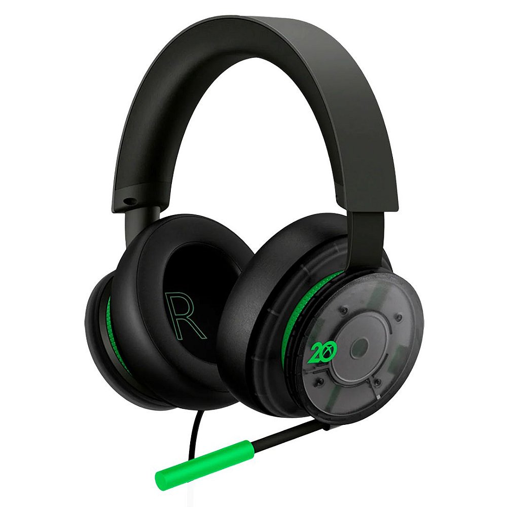 Headset Gamer Xbox Series Edição Especial de 20 anos Xbox XonGeek O