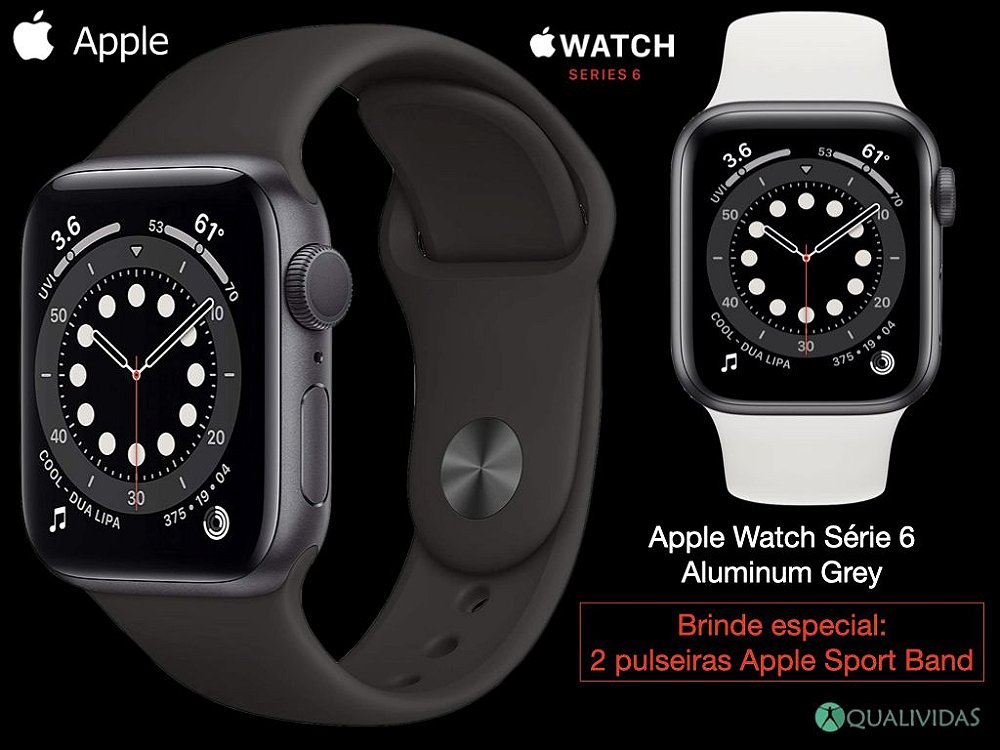 apple watch serie 6 cinza