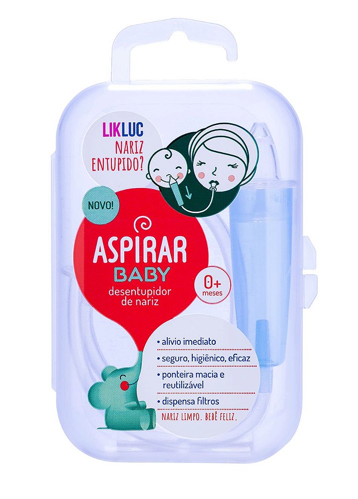 Aspirador Nasal Aspirar Baby com Estojo LikLuc - Tutti Amore - A melhor  loja para o seu bebê
