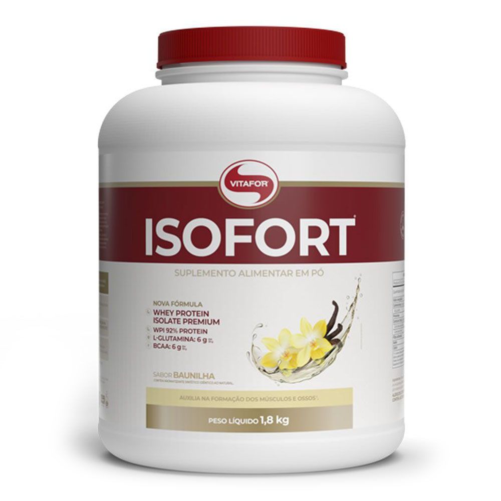 Whey Isolado Isofort 1 8kg Vitafor Sos Suplementos Loja De
