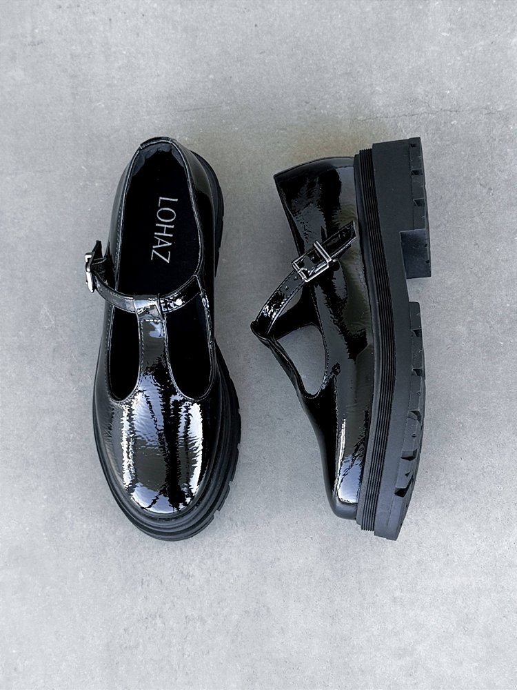 Sapato Mary Jane Lilly Lohaz Preto - lohaz.com.br