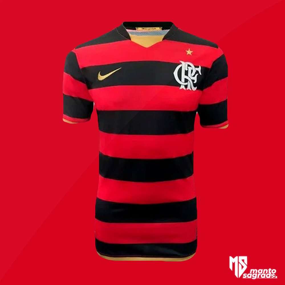 camisa flamengo retro 2008