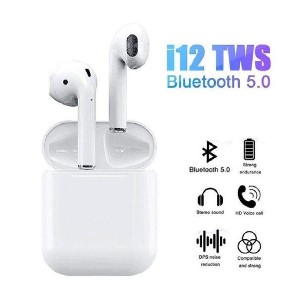 Fone de Ouvido Sem Fio I12 Tws Bluetooth Com Touch - MR IMPORTS - Venda de  produtos importados