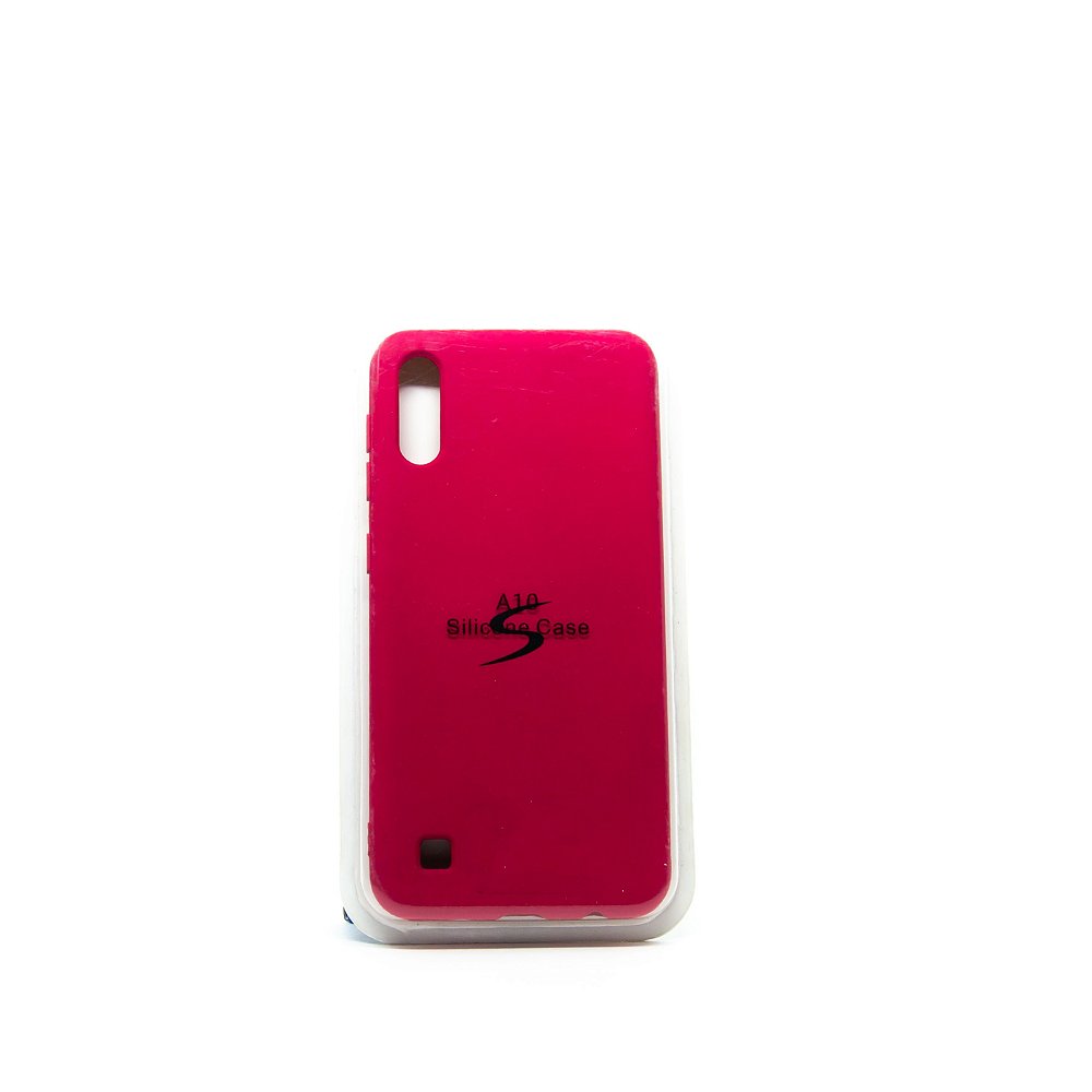 Capa Capinha Case Smartphone Samsung A10 Silicone Vermelha - MT SERVICE
