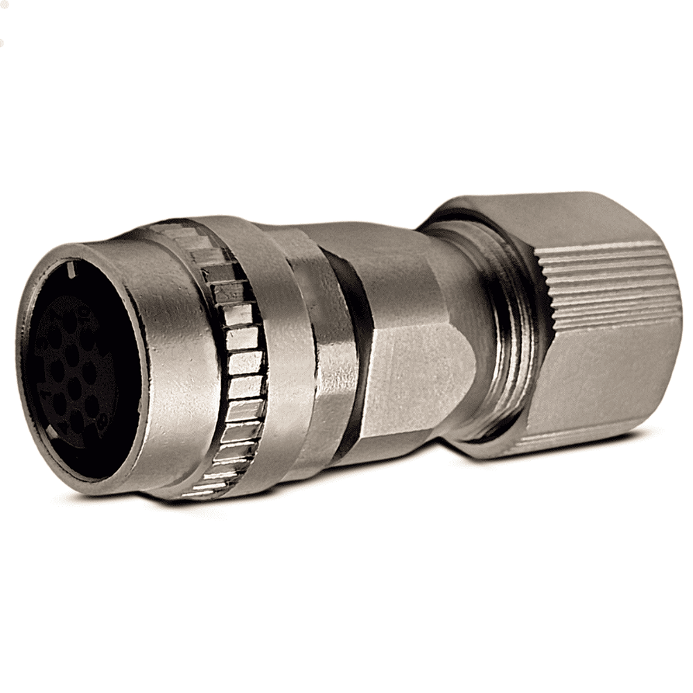 Conector Fanuc Encoder Reto 10 vias em aço romi - NADEL CNC Automação