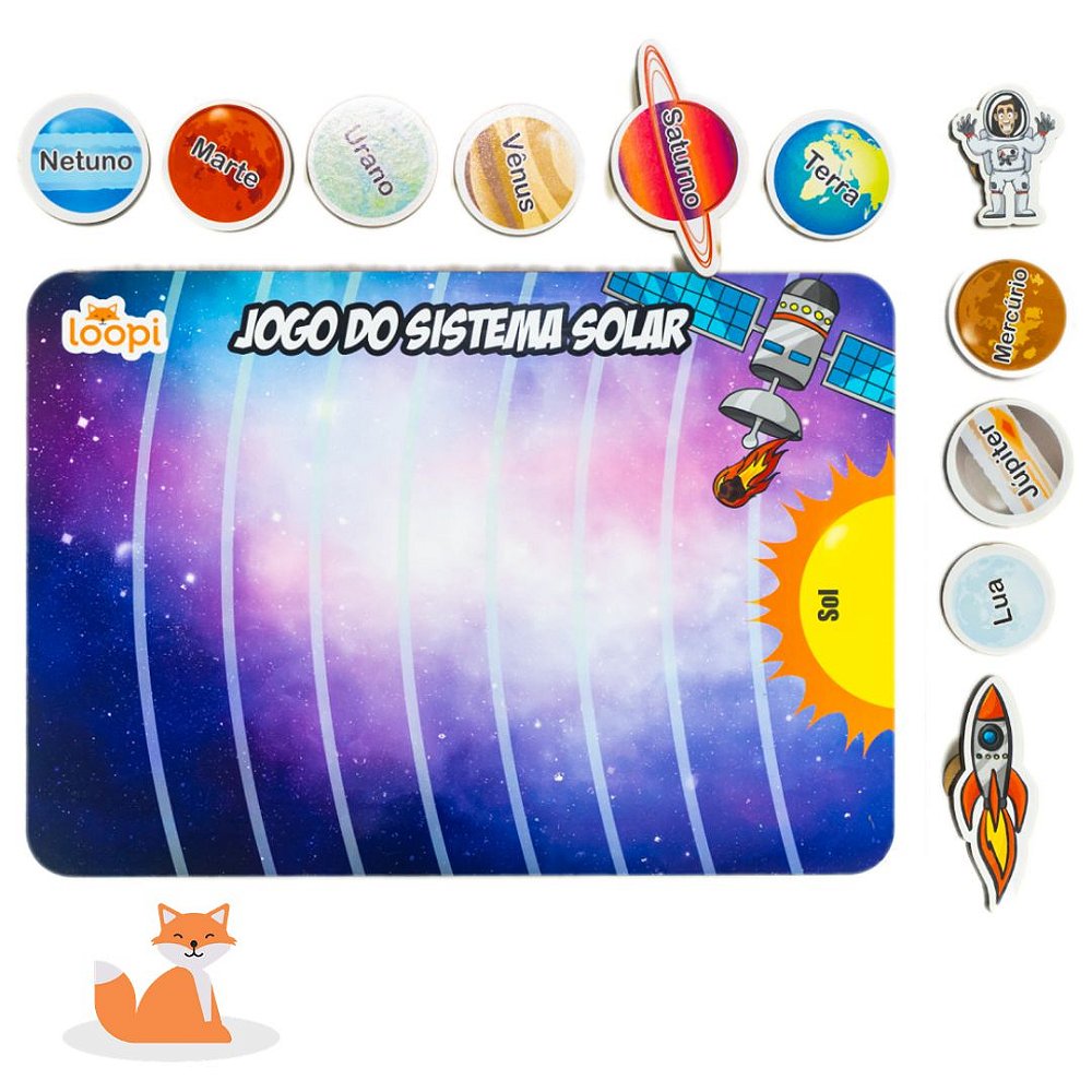 Jogo do Sistema Solar - Loopi Toys - Jogos Educativos