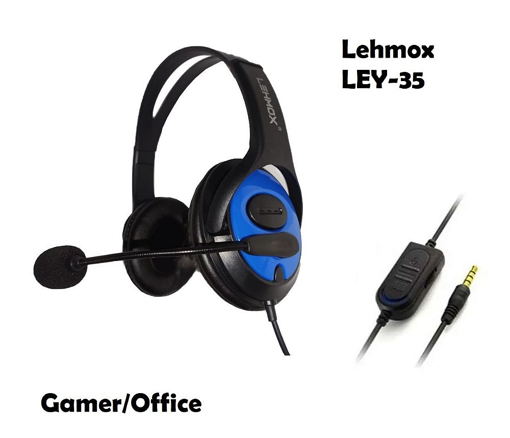 Fone de Ouvido Headset Gamer Office Lehmox Para Ps4 X-One Pc Smartphone -  Bit Legal - O Melhor em Eletrônicos