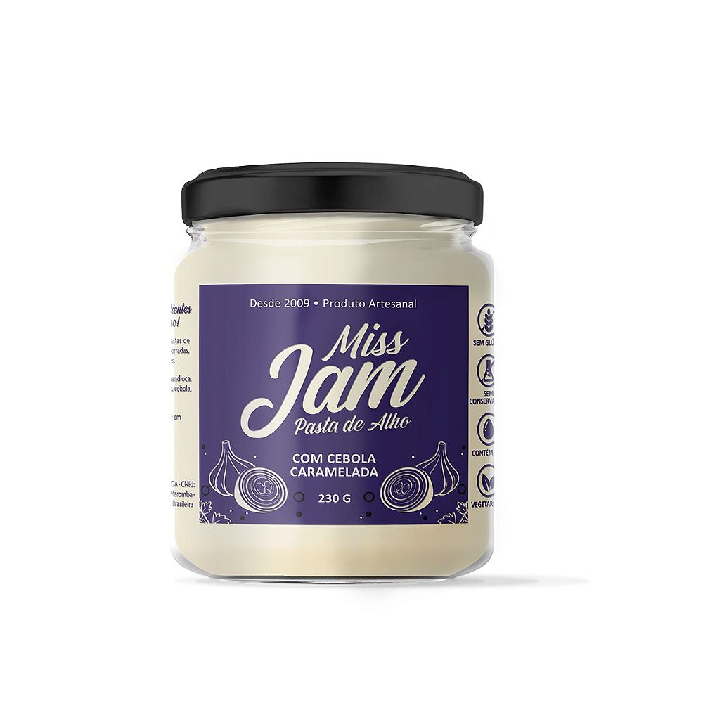 Pasta de Alho com Cebola Caramelada - Miss Jam
