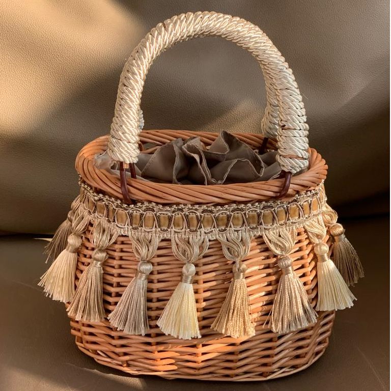 basket weave bolsa