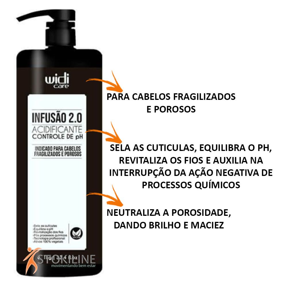 Infusão 2.0 Acidificante Controle De Ph 1kg Widi Care - Stokiline