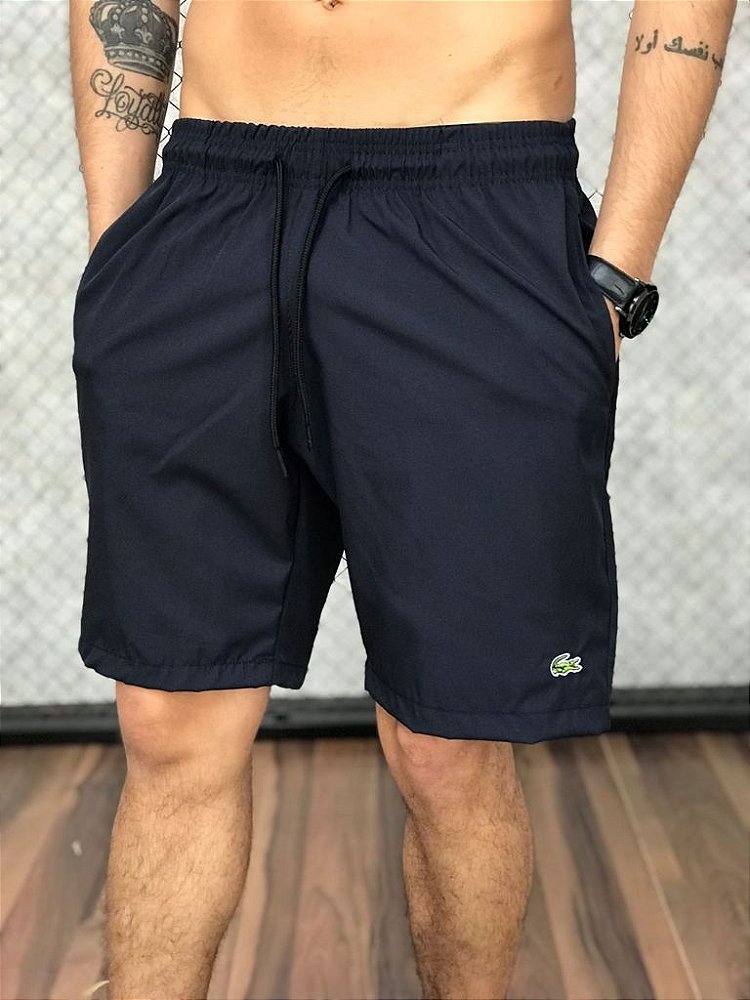 short preto lacoste