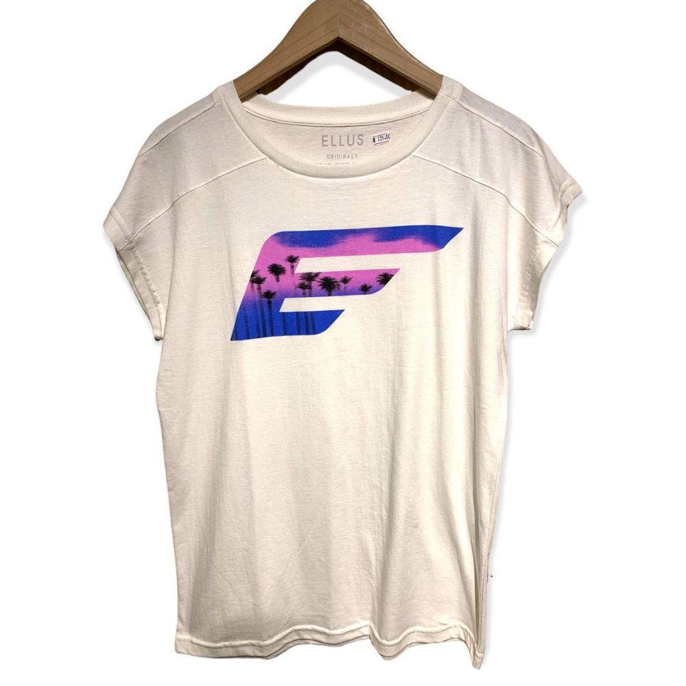 Camiseta Ellus Santorini Feminina Off-White - Dom Store Multimarcas  Vestuário Calçados Acessórios